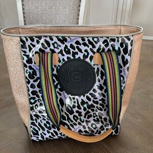 Consuela Colorful Leopard Print Tote Bag